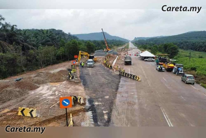 Jalan Kuantan Segamat Seksyen 102 Kembali Dibuka Careta